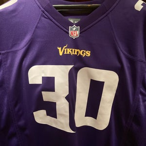 Autographed Vikings C.J Ham #30 Jersey