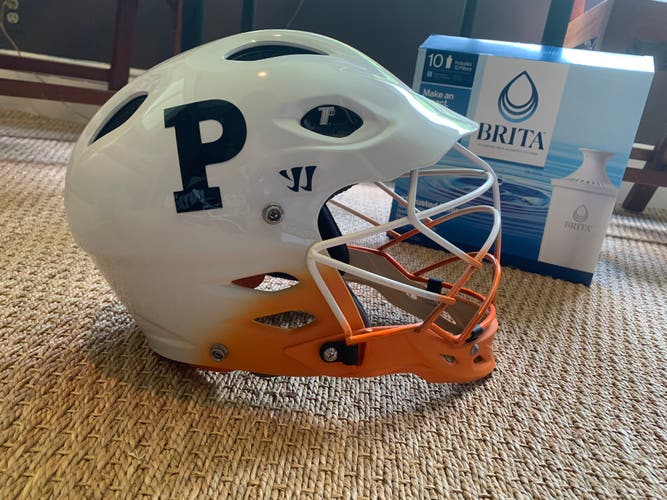Throw-back Princeton Warrior Lacrosse Helmet