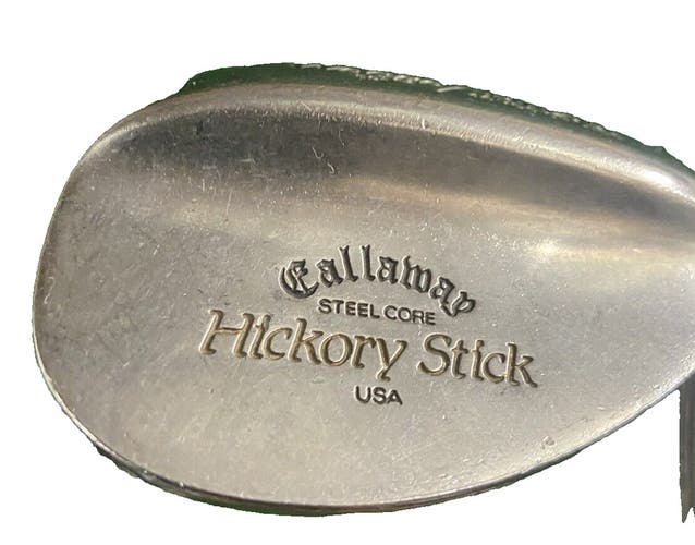 Callaway Steel Core Hickory Stick Soft HiLob Wedge 59* 35" RH Cracked Wood Shaft