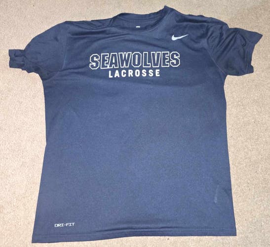 Stony Brook Seawolves Lacrosse Team issued Nike Training Shirt Large