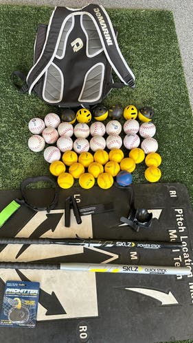Young Hitter's Training Bundle - Selection of used training aids & equipment for hitting