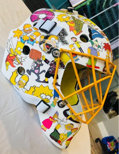 Adult Large Simpsons themed Eddy hockey goalie mask
