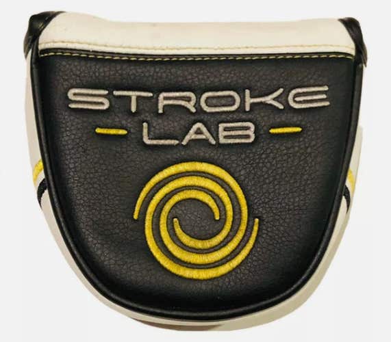 Odyssey Stroke Lab Putter Headcover (Black/Yellow, Mallet) NEW