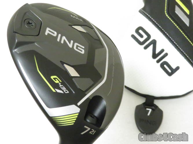 PING G430 MAX Fairway 21°  7 Wood HZRDUS Smoke RDX Red 60g 5.5  +Cover .. MINT