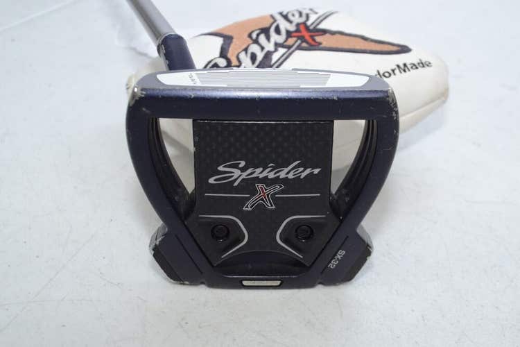 LEFT HANDED TaylorMade Spider X Navy Small Slant 34" Putter KBS Steel  #175625