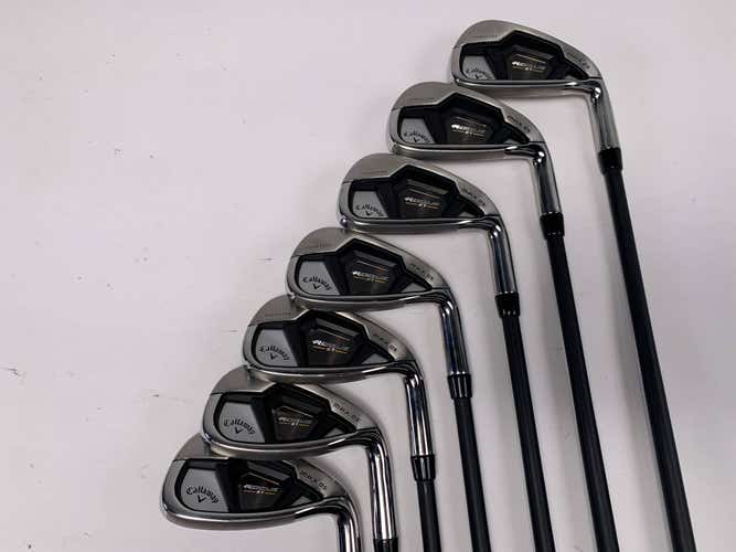 Callaway Rogue ST Max OS Iron Set 5-PW+AW Project X Cypher 5.0 Senior RH NEW