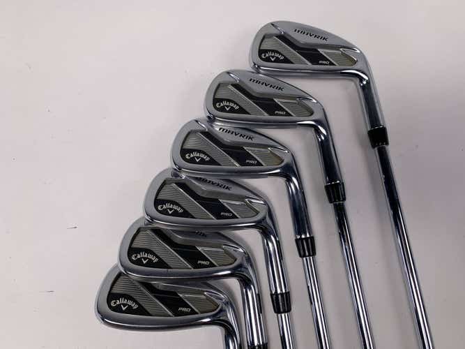 Callaway Mavrik Pro Iron Set 6-PW+AW 1* Flat KBS Tour 90 Regular Steel RH +1/2"