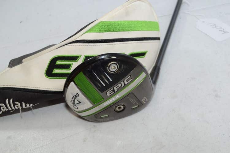 LEFT HANDED Callaway Epic Max 2021 #3 Fairway Wood Stiff Flex Graphite #175724