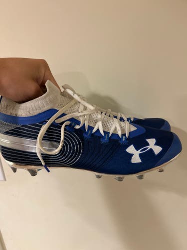 Blue Used Adult Under Armour Cleats