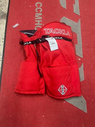 New Tackla EXPP-33 Hockey Pants- Red- Junior Medium (140)