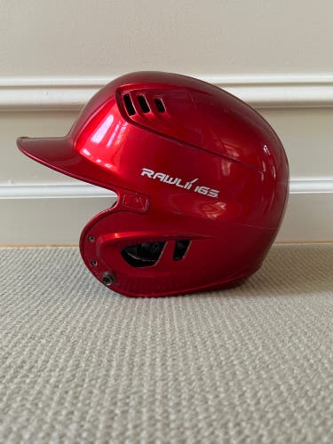Used Rawlings R16 Red Baseball Helmet