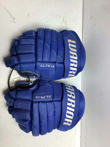 Used Warrior Alpha 12" Hockey Gloves