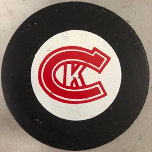 Kingston Canadians puck (OHA Major Jr A)
