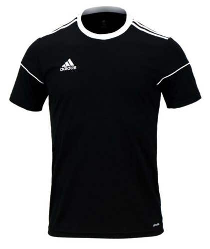 Adidas Mens Squadra 17 BJ9173 Medium Black White Soccer Jersey NWT $30