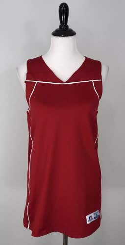 Russell Athletic Womens 73072XK Large Red White Basketball Jersey NWT