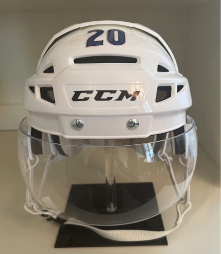 Colorado Avalanche Pro Stock CCM helmet medium