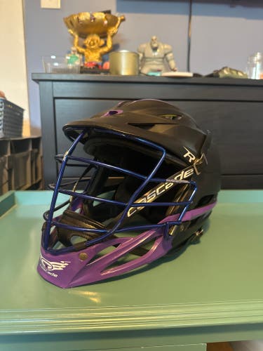 Matte Black/ Purple Chrome Cascade R Helmet