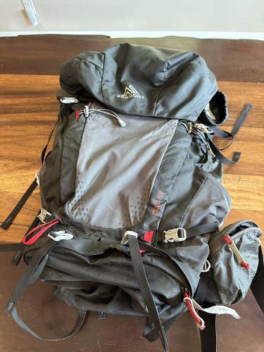 Gregory 65 65l Internal Frame Grey Hiking Camping Backpack Small