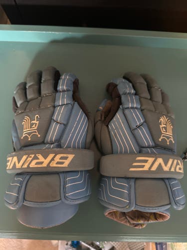 Used  Brine 13" King Lacrosse Gloves