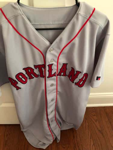 Portland Sea Dogs 44 Gray Jersey #3 (Game Used?)