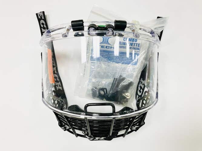 New Itech 920 Combo Deluxe Senior RG visor cage facemask black hockey helmet ice