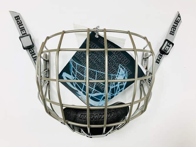 New Bauer FM4000 True Vision hockey cage silver XS face mask ice player X-Small