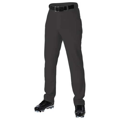 Alleson Athletic Adult Mens Open Bottom Small Charcoal Gray Baseball Pants New