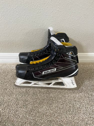 Used Senior Bauer Supreme 1S Hockey Goalie Skates 11.5