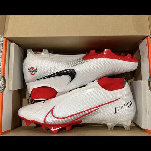Size 12 Wide Nike Vapor Edge Pro 360 Ohio State PE Football Cleats White NEW