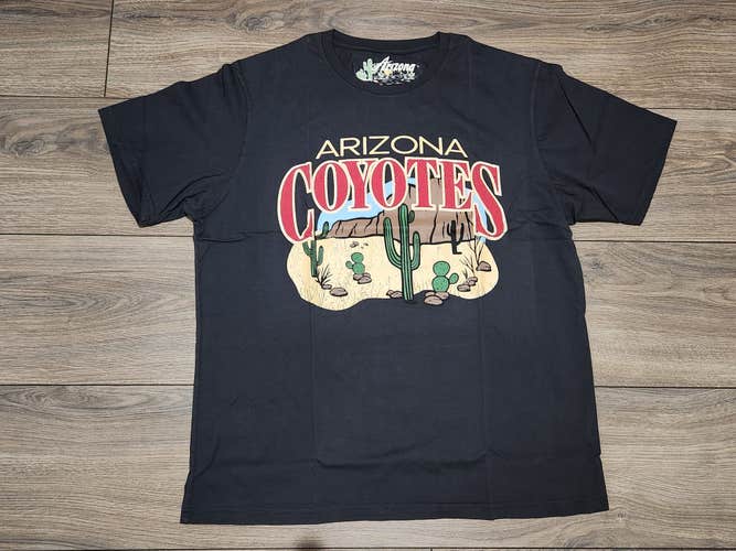 Arizona Coyotes Men's Black Cacti T-Shirt By Rhuigi Size Medium