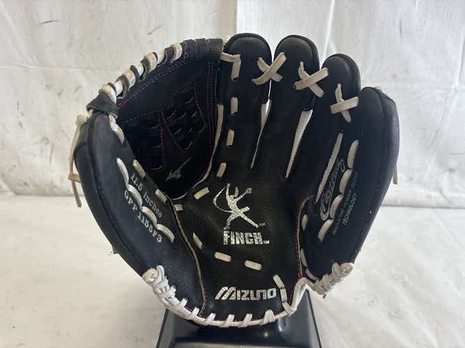Used Mizuno Finch Gpp 1155f3 11 1 2" Youth Fastpitch Softball Fielders Glove