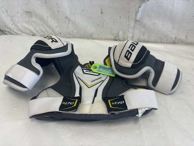 Used Bauer Supreme S170 Youth Lg Hockey Shoulder Pads Age 7-9