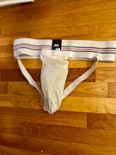 White Used Large Men's McDavid Jockstrap and Cup
