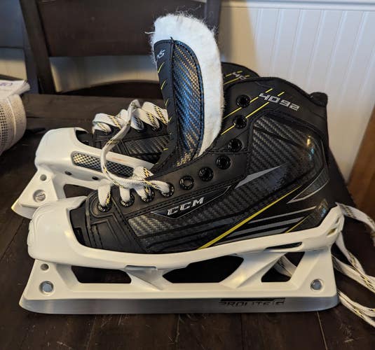Senior New CCM Tacks 4092 Hockey Goalie Skates Regular Width Size 7.5