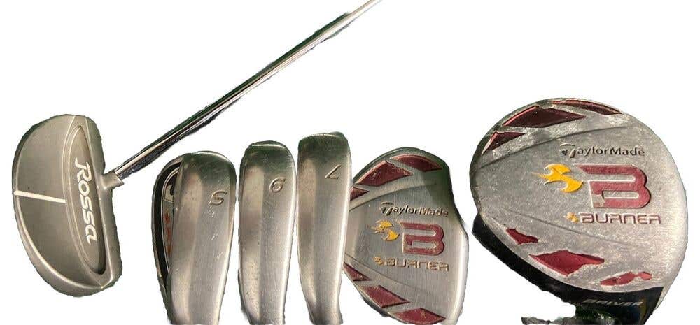 TaylorMade Burner Golf Set 1w,5h,7i,9i,SW,Putter Superfast J-Flex RH ~60" Junior