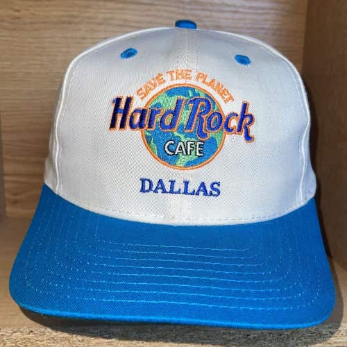 Vintage Hard Rock Cafe Dallas Texas Hat Save the Planet Love All Serve All Cap