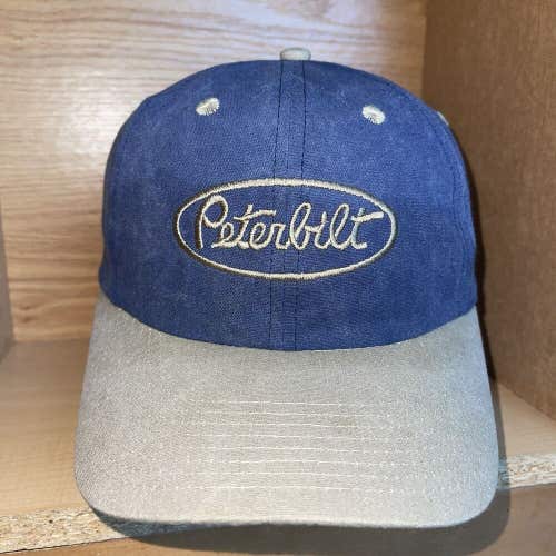 Vintage Peterbilt Hat Strapback Embroidered Logo Trucker Diesel Machine Cap