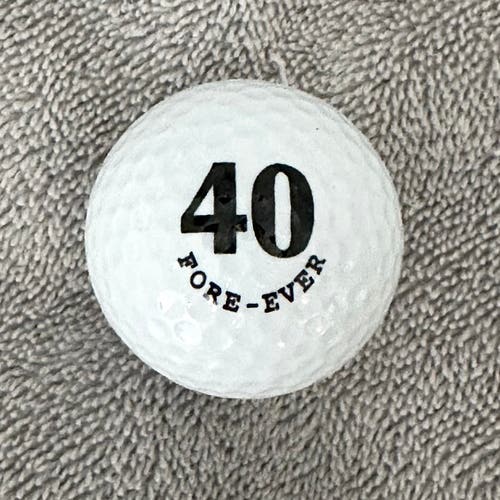 Golf Ball 40th Birthday Gift - FORE-EVER