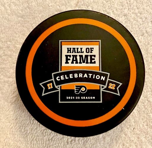 Philadelphia Flyers 2021-22 Hall of Fame Celebration Commemorative Hockey Puck