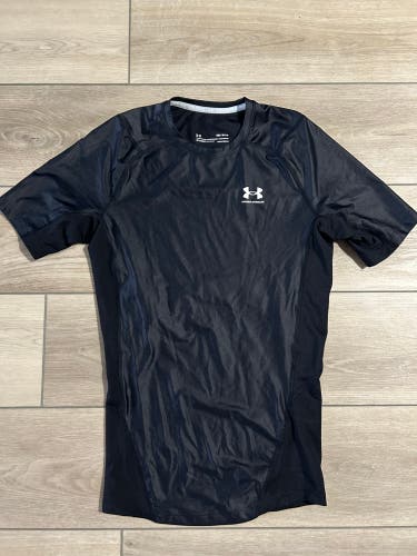 Black Used Men's Under Armour ISO-chill Compression