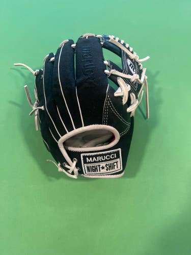 Black New Marucci NightShift "Chuck T" Limited Edition Right Hand Throw Infield Baseball Glove 11.5"