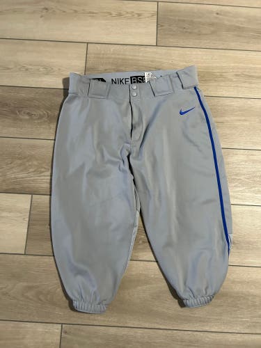 Gray Used Men's Nike Baseball Pants