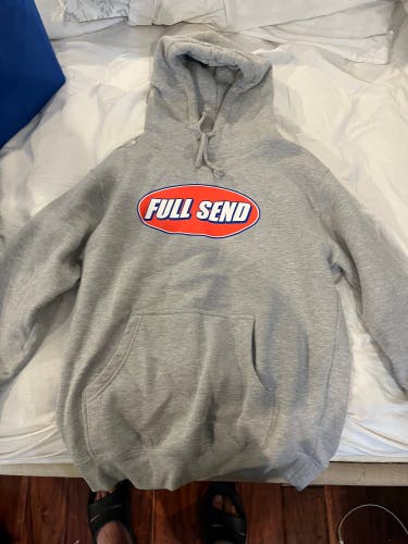 FULL SEND Gray Nelk Boys hoodie