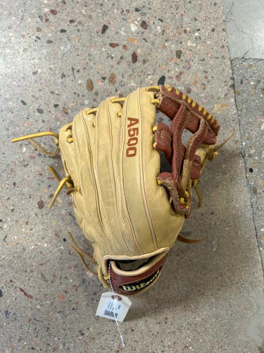 Brown Used Kid Pitch (9YO-13YO) Wilson A500 Right Hand Throw Baseball Glove 12"