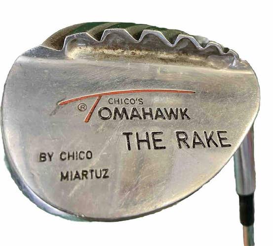 Chico's Tomahawk THE RAKE Sole Lob Wedge Stiff Steel 35" Nice Grip Men's RH