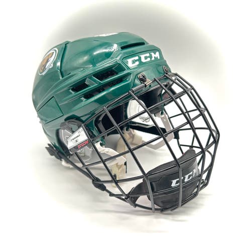 CCM Super Tacks X - Used NCAA Pro Stock Helmet (Green)