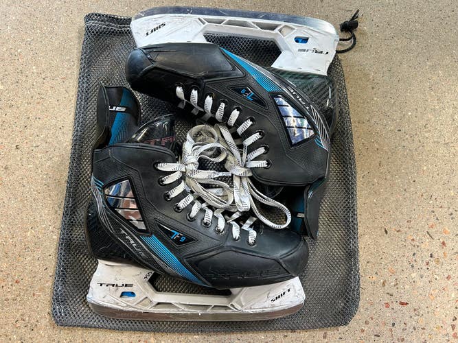 Used Senior True TF9 Hockey Skates Regular Width 7