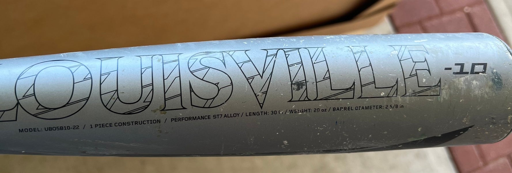 Used Kid Pitch (9YO-13YO) Louisville Slugger Omaha Bat USABat Certified (-10) Alloy 20 oz 30"