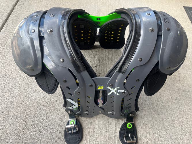 Used X2 Xtech Shoulder Pads w/ 5 Sided Backplate
