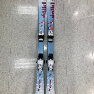 Used Kid's Volkl Chica 120 cm Skis With Tyrolia SL45 Bindings